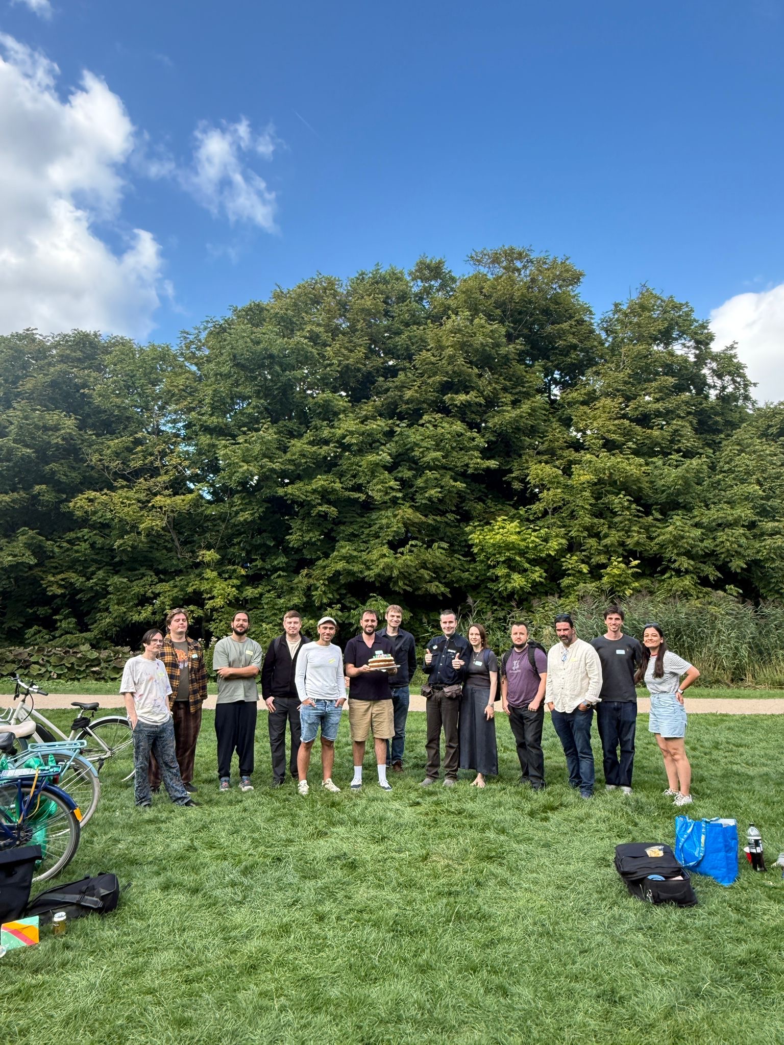 A group picture from DjangoNL, celebrating the 20th birthday of Django